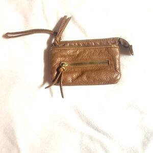 Leather wallet pouch